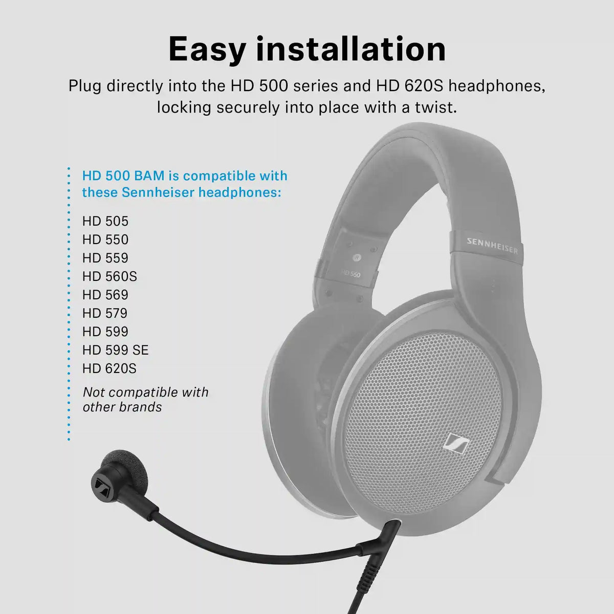 HD 620 S with Boom Arm Microphone Set